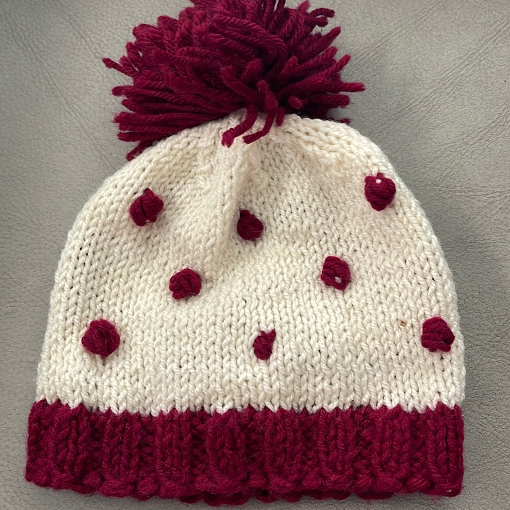 Girls Winter handmade winter Hat Trapper Beanie hat baby to 5 years old